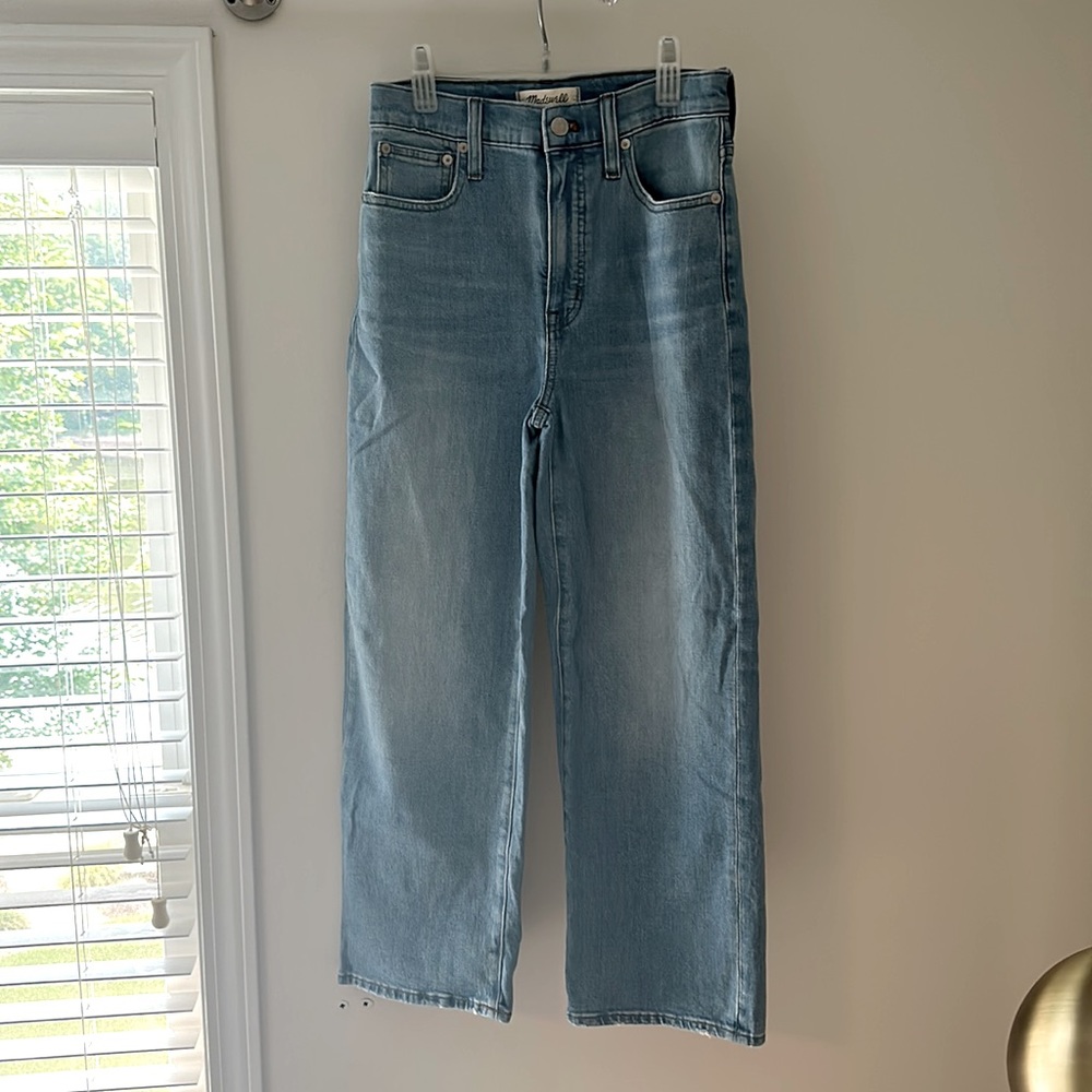 Madewell slim wide leg crop size 25